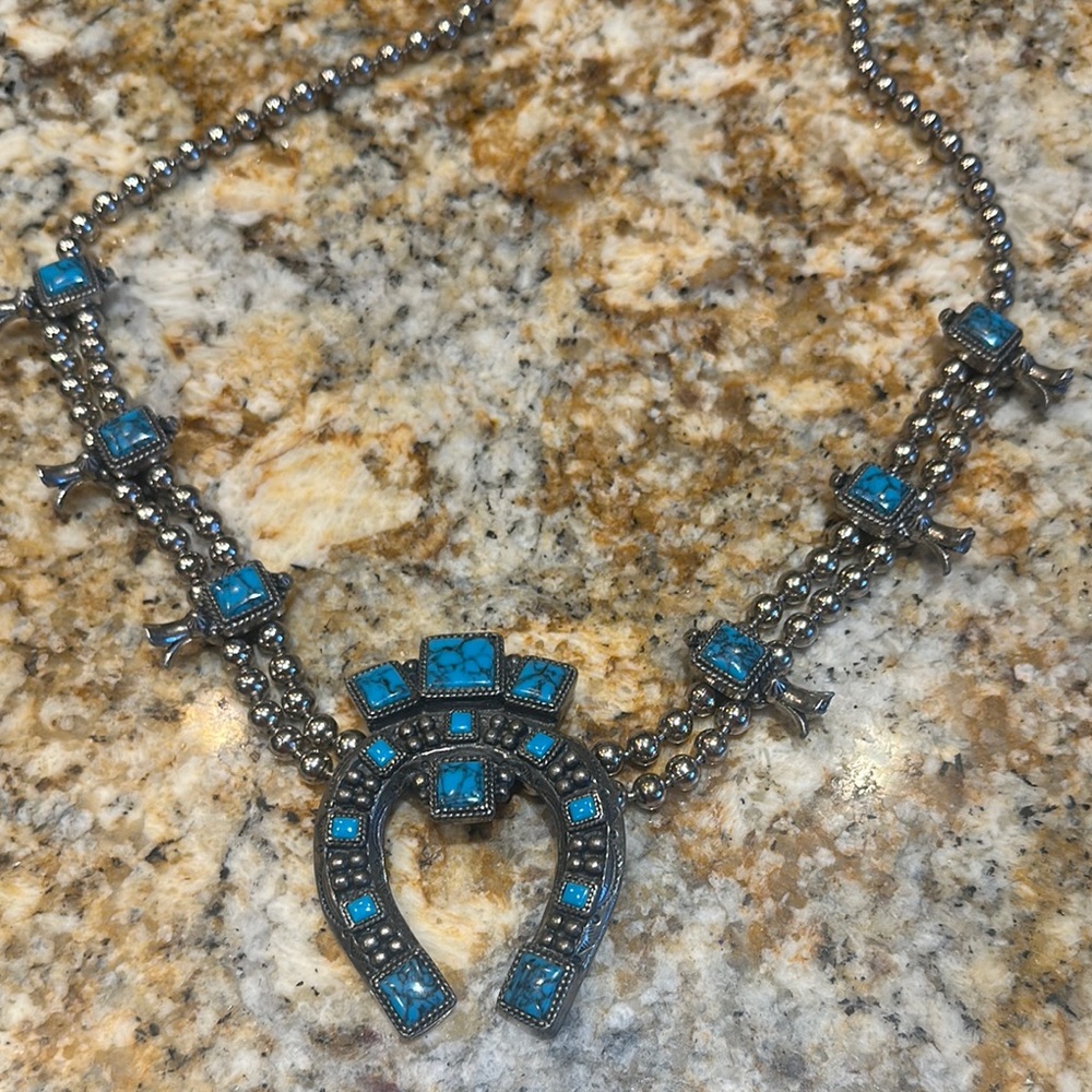 Turquoise and Silver Necklace
